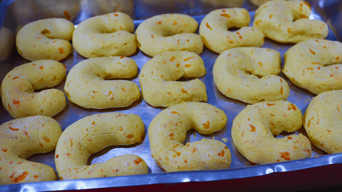 Biscoito de Polvilho com Fubá perfeita para seu café da manhã.