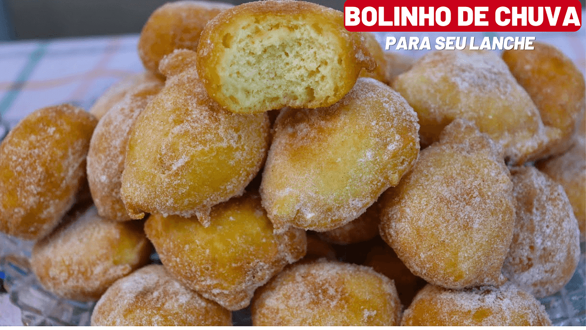 Receita Fácil: Bolinhos de Chuva Sequinhos e Fofinhos.