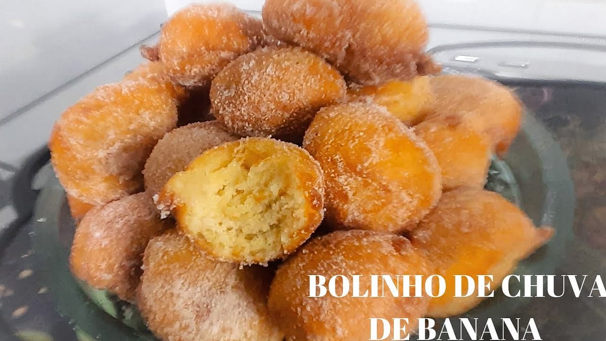 Bolinho de Chuva de Banana: Receita perfeita e Rápida