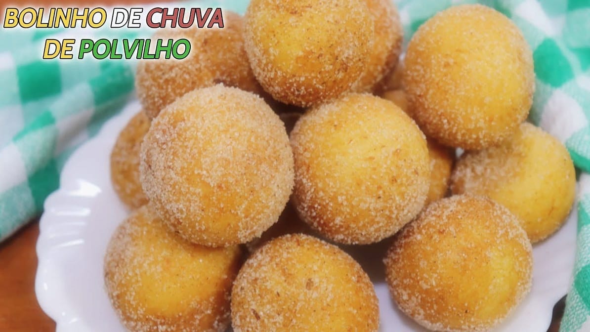 Como fazer bolinho de Chuva com Polvilho perfeito!