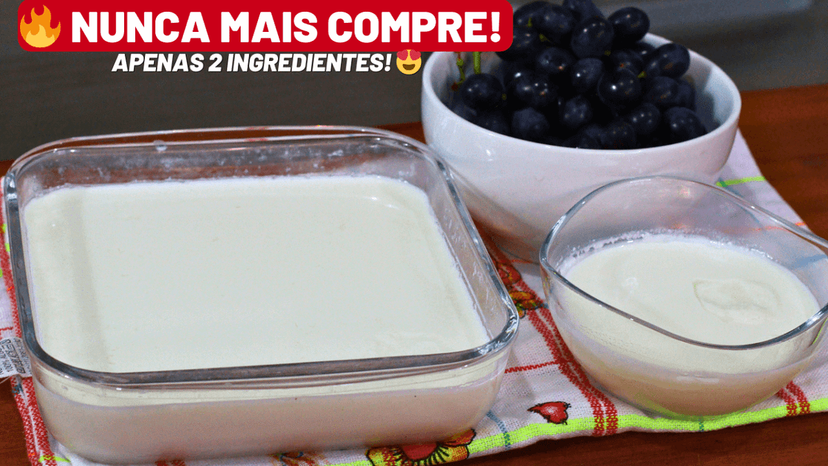 🥛 Iogurte Natural Caseiro: Receita Fácil, Cremosa e Econômica