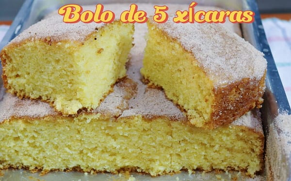 BOLO FOFO DE 5 XÍCARAS – RECEITA FÁCIL E DELICIOSA