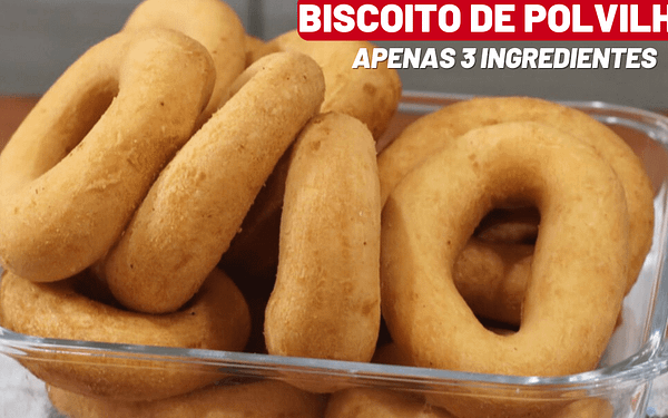 Biscoito Frito de Polvilho com Apenas 3 Ingredientes.