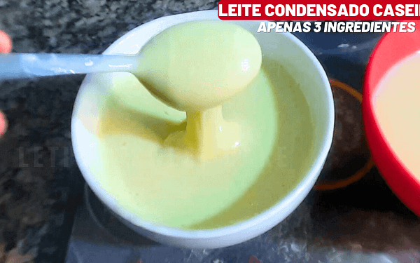 Leite Condensado Caseiro com Apenas 3 Ingredientes