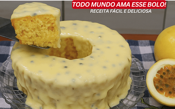 Bolo Gelado de Maracujá com Cobertura Cremosa: Uma Receita Fácil, Econômica e de Dar Água na Boca!