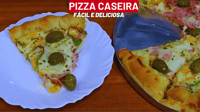 Receita de Pizza Caseira: Massa Fácil e Deliciosa 🍕🍴 1 Receita de Pizza Caseira Facil e Deliciosa 🍕🍴