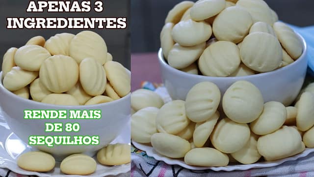 Sequilhos de leite condensado com apenas 3 ingredientes. 1 SEQUILHOS COM APENAS 3 INGREDIENTES. OPCAO 01