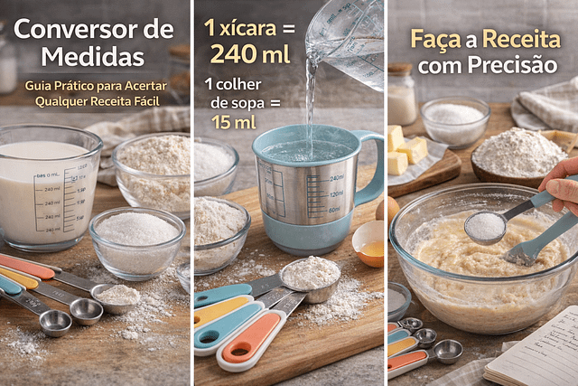 Conversor de Medidas: Guia Prático para Acertar Qualquer Receita Fácil 1 Conversor de Medidas: Guia Prático para Acertar Qualquer Receita Fácil