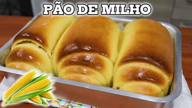 Receita de Pão de Milho Fofinho ideal para o Café da Manhã! 1 PAO DE MILHO