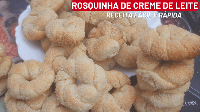 Rosquinha de Creme de Leite - Receita Fácil e Econômica. 1 Rosquinha de Creme de Leite Receita Facil e Economica
