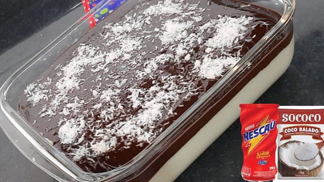Prestígio Gelado em 20 Minutos: Receita Fácil e Deliciosa. 1 sobremesa